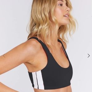 Spiritual Gangster Striped Shakti Bra (Black)